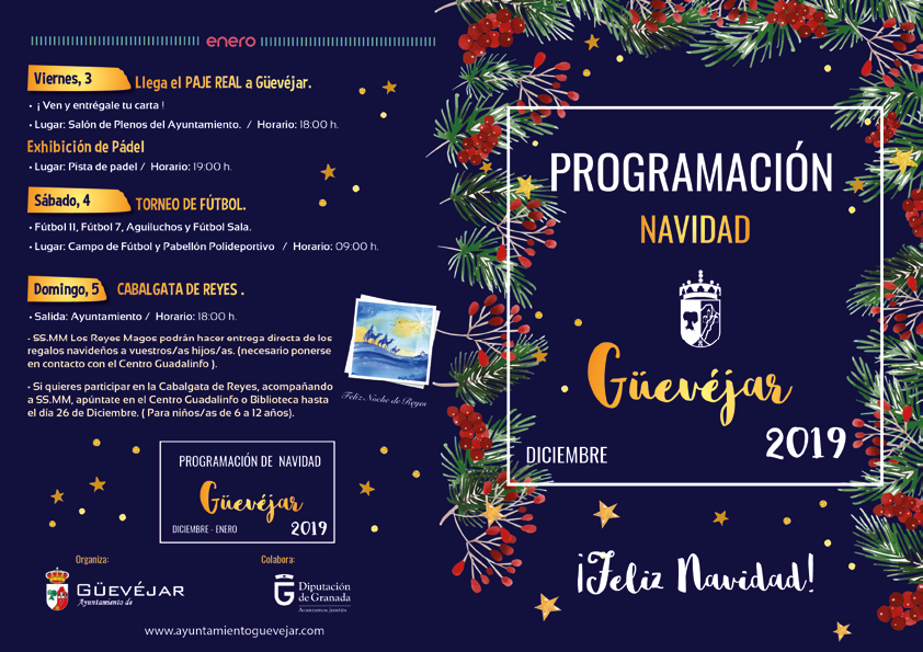 PROGRAMACIÓN DE DICIEMBRE-ENERO